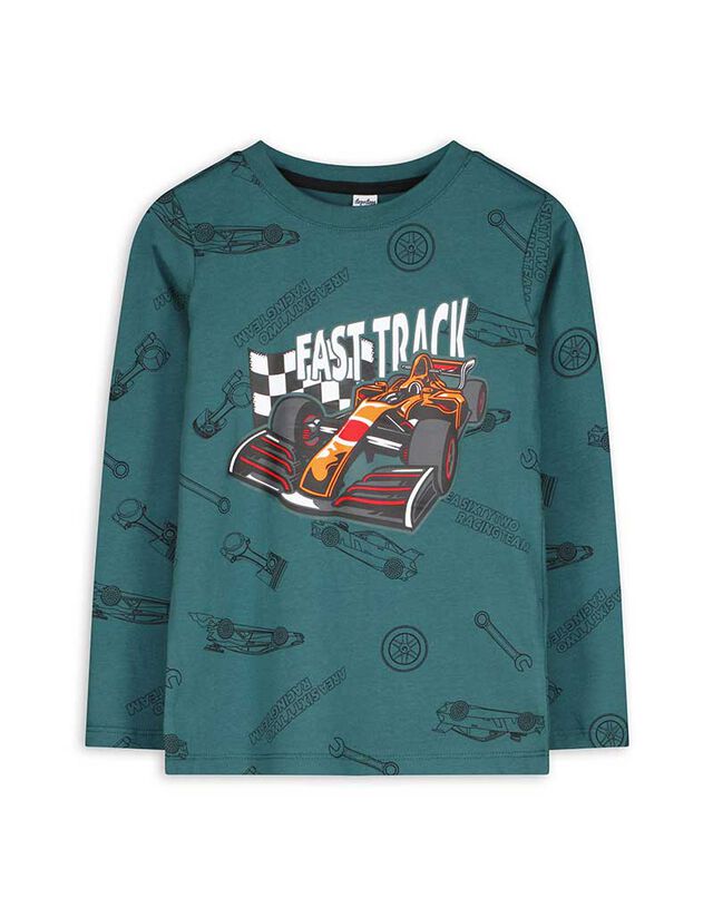 Hosszú ujjú felső - Nyomott minta - feher