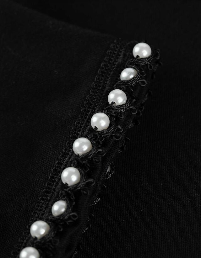 Póló - Gyöngyökkel díszítve - vilagos zold