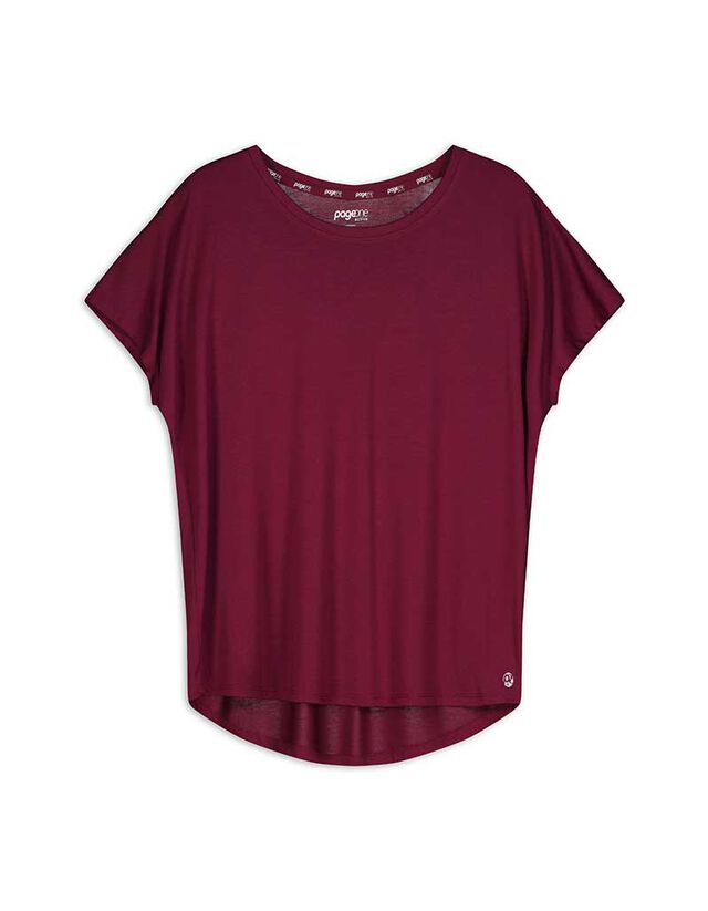 Póló - Lélegző szövet - mélyvörös