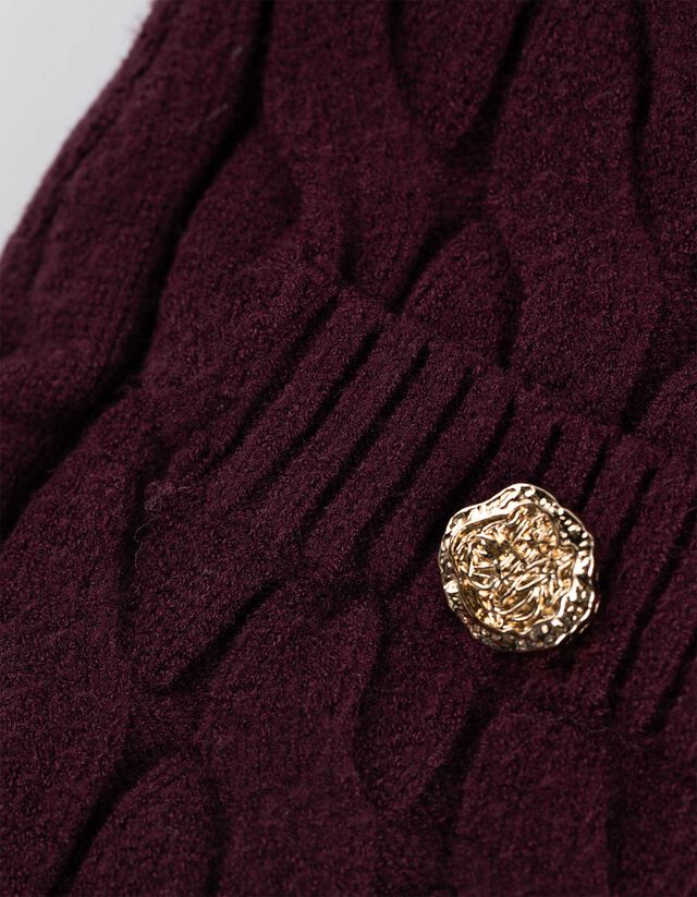 Kötött szoknya - sötétszürke