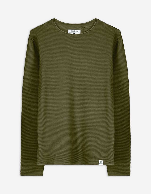 Pulóver - Kerek nyakkivágás - világos barna