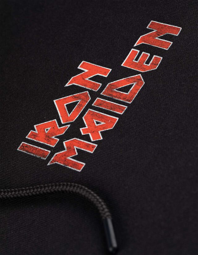 Kapucnis felső - Iron Maiden - sötétszürke