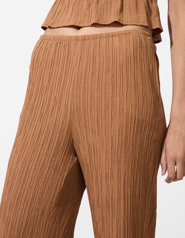 Bő nadrág - Viszkózkeverék - sotetlila