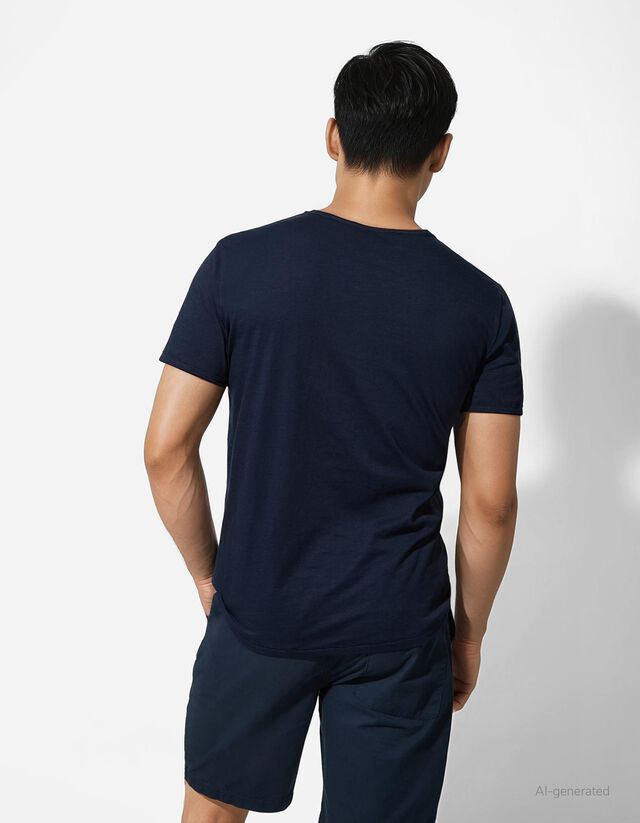 Póló - Póló nyakkivágása - sötétzöld