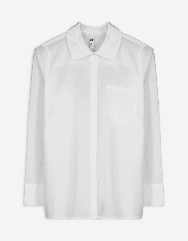 Blúz - Mellzsebes - feher