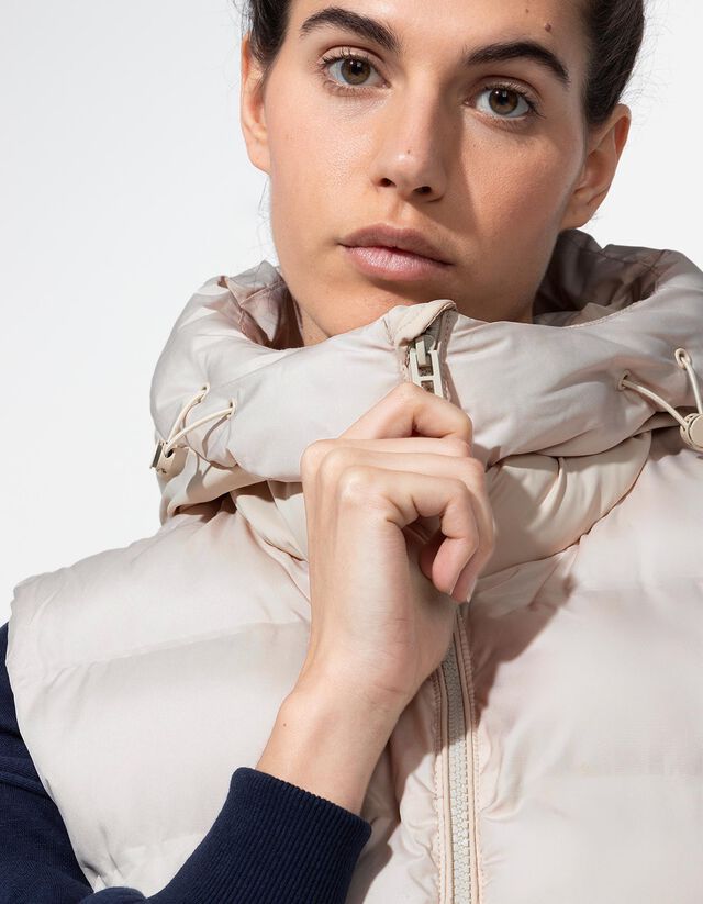 Steppelt mellény - Normál fazon - bézs