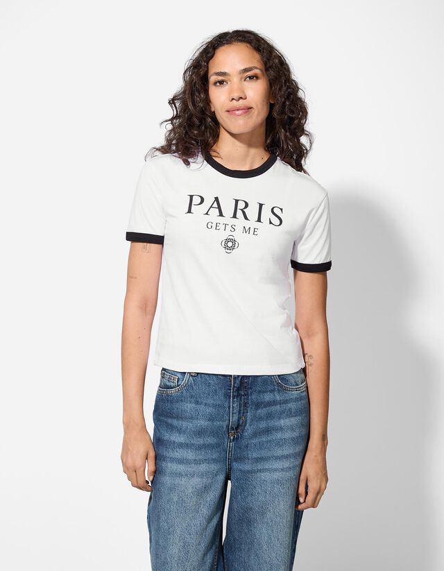 Póló - Elülső nyomtatás - feher