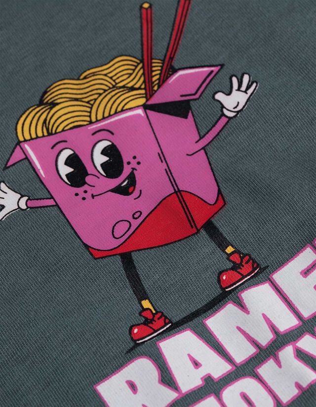 Póló - Hátul nyomtatott minta - feher