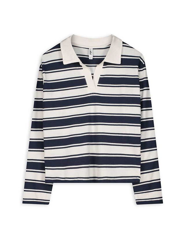 Hosszú ujjú póló - Csíkos - feher