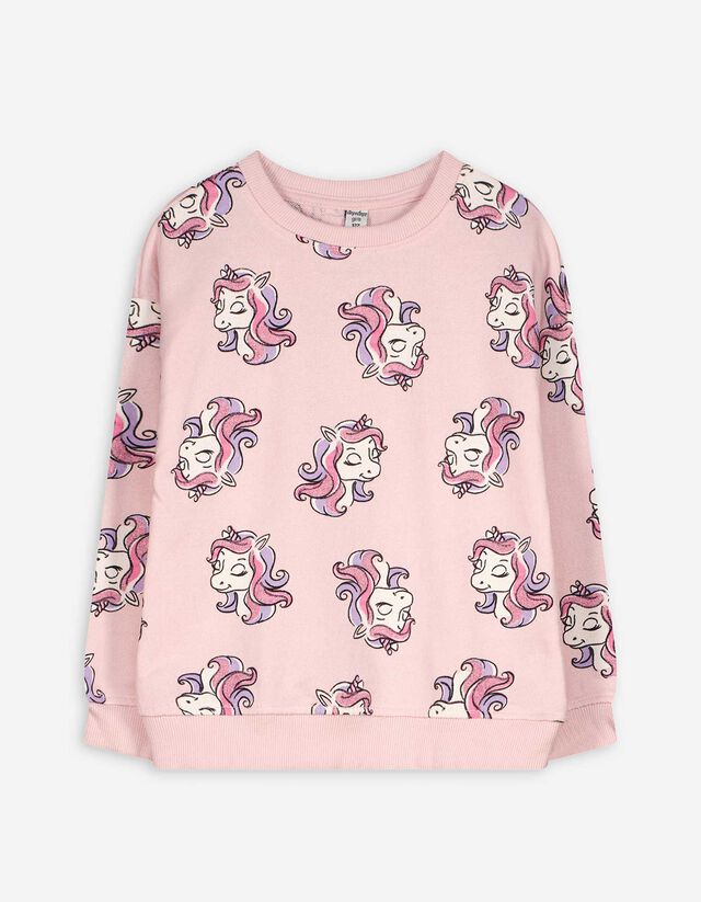 Melegítőfelső - Elszórt nyomott minta - feher