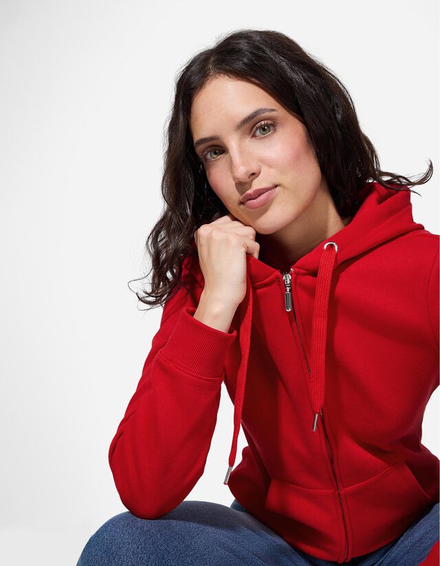 Cipzáros melegítőfelső - piros