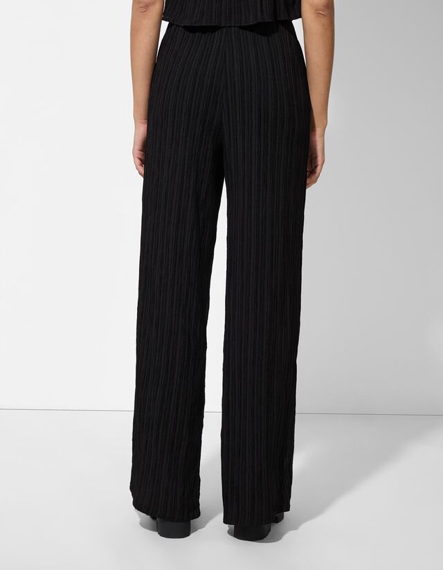 Bő nadrág - Viszkózkeverék - sotetlila