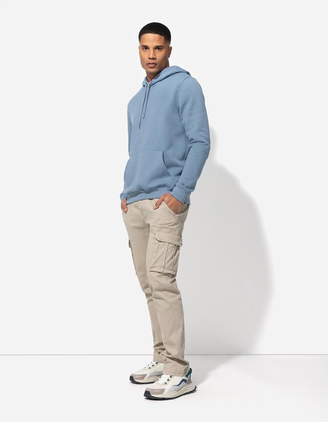 Kapucnis felső - Pamut keverék - sotetkek