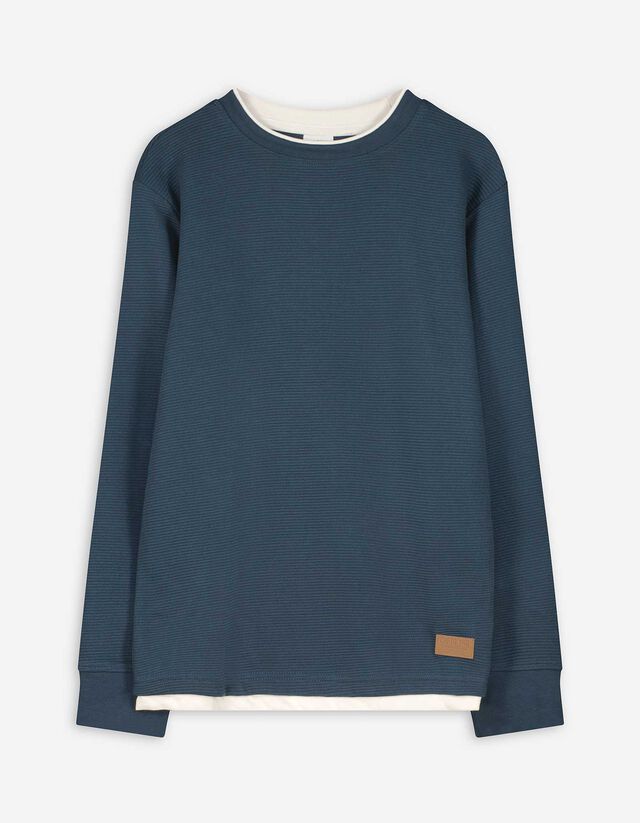 Hosszú ujjú felső - Túlméretezett fazon - sötétszürke