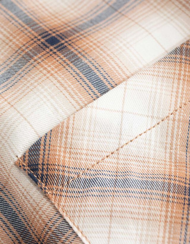 Blúz - Kockás - sotetkek