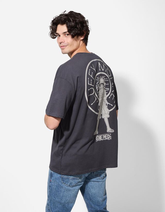 Póló - One Piece - sötétszürke