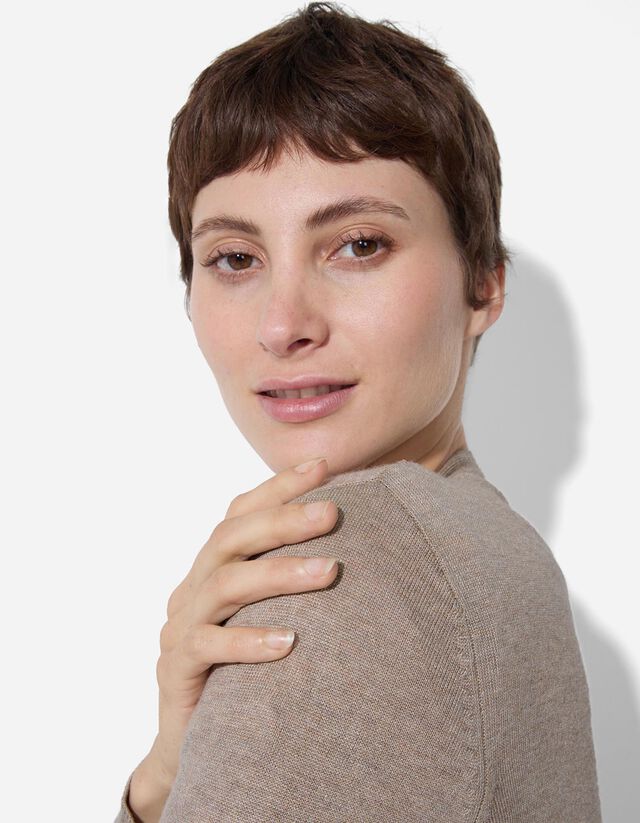 Hosszított kardigán - Foltzsebek - fekete