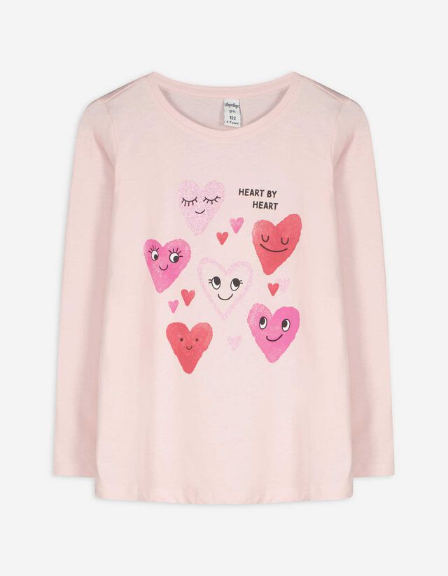 Hosszú ujjú felső - Pamut - vilagos szurke