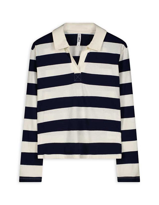 Hosszú ujjú póló - Csíkos - feher