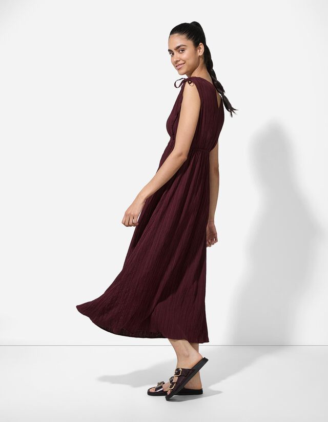 A-vonalú ruha - V-kivágás - fekete