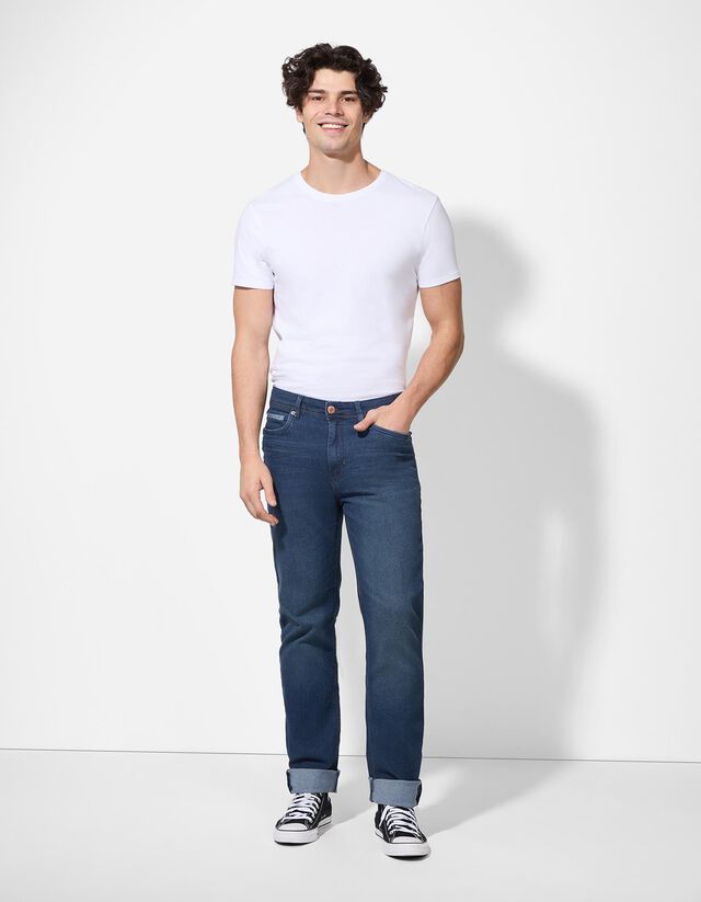 Farmernadrág - Egyenes fazon - sotetkek