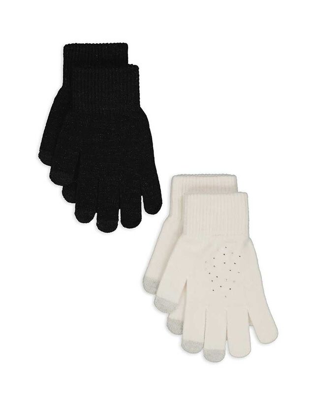 Kesztyű - 2 darabos csomag - feher