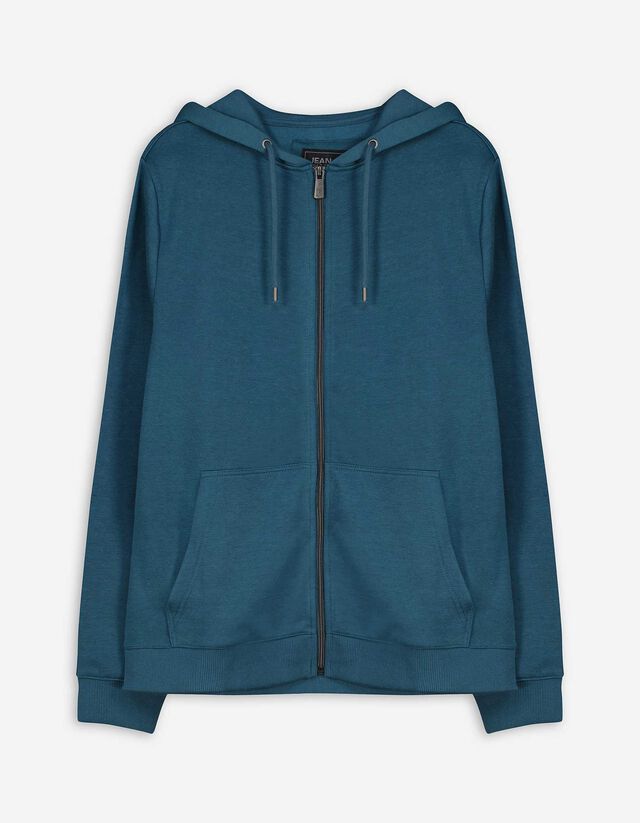 Cipzáros melegítőfelső - Zsinóros kapucni - sotetkek