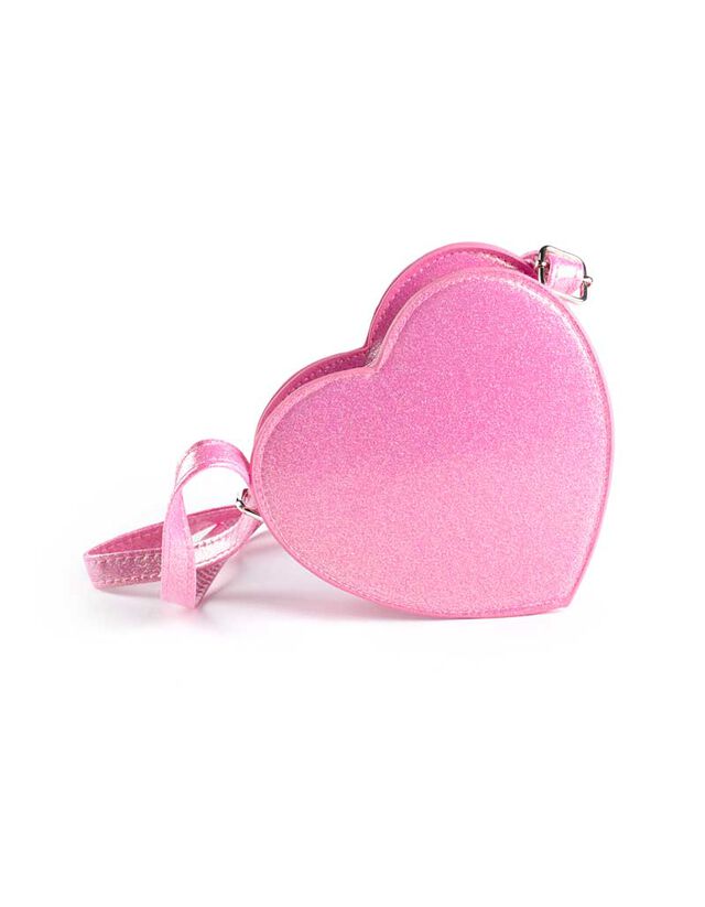 Válltáska -  Szív alakú - pink