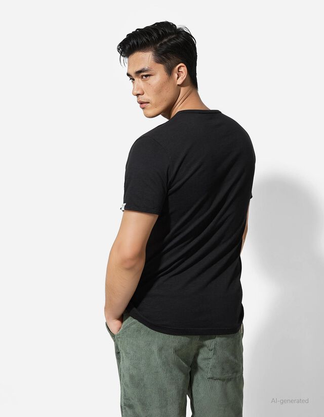 Póló - Póló nyakkivágása - sötétzöld