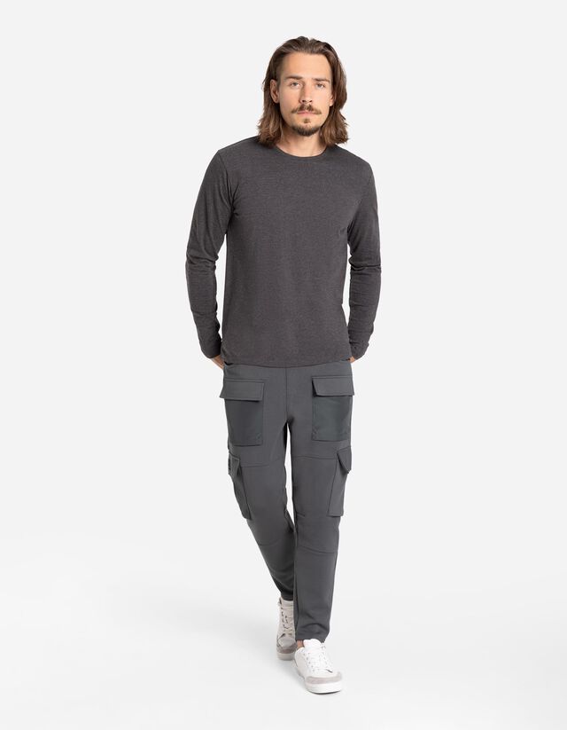 Hosszú ujjú felső - Kerek nyakkivágás - sötétzöld