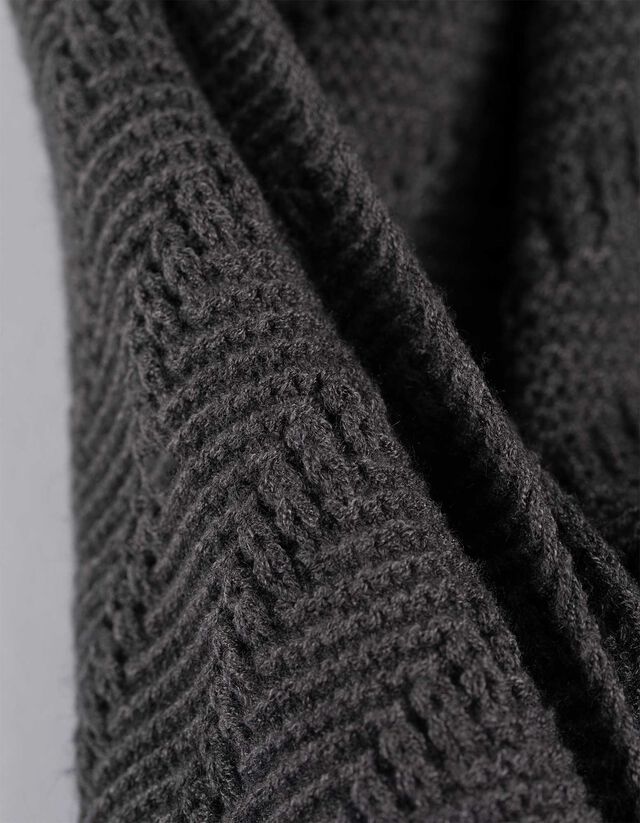 Sál - Kötött ruha - sötétszürke