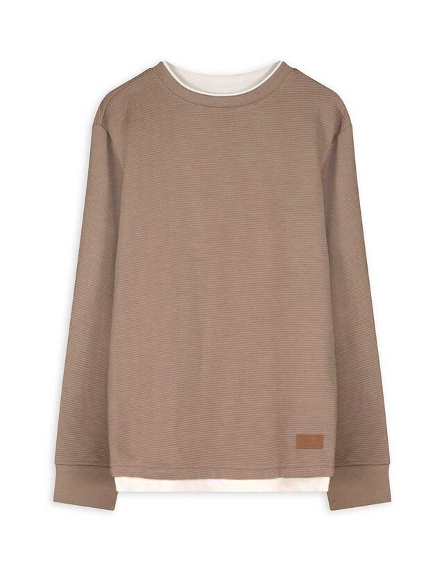 Hosszú ujjú felső - Túlméretezett fazon - sötétszürke