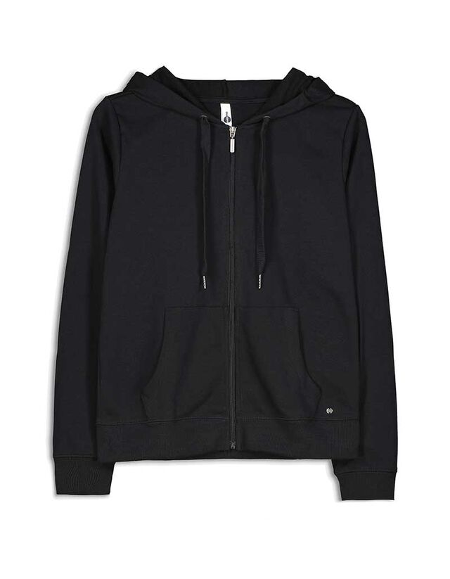 Cipzáros melegítőfelső - Normál fazon - fekete