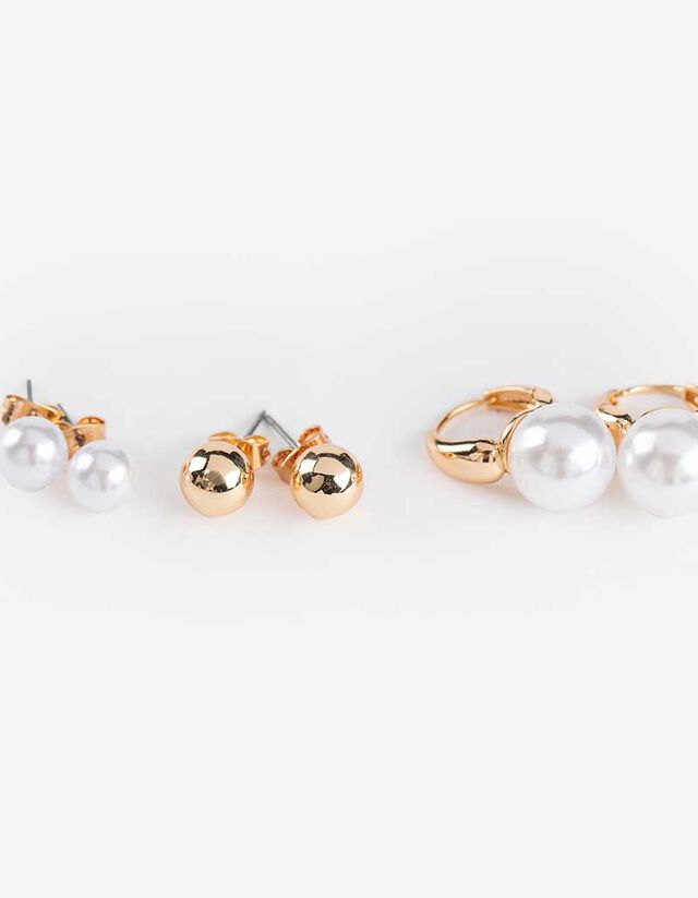 fülbevaló - 3 db-os csomag - arany