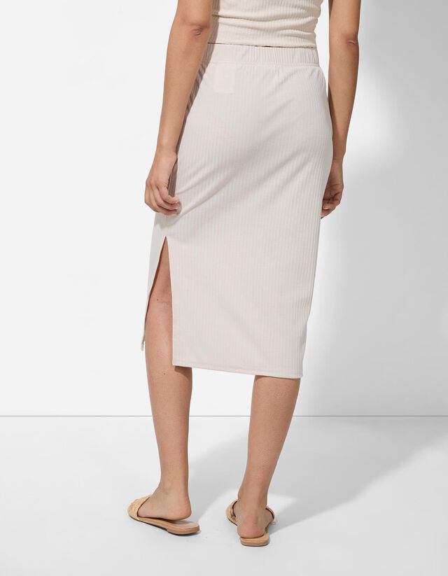 Szoknya - Bordázott - feher