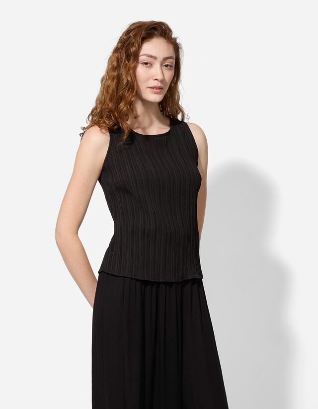 Ujjatlan felső - fekete