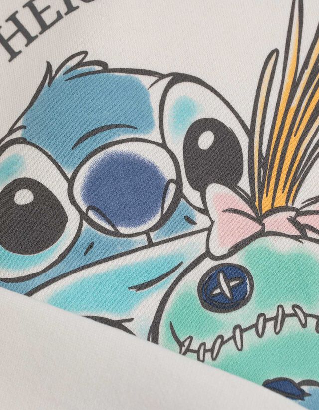 Kapucnis felső - Lilo és Stitch - feher