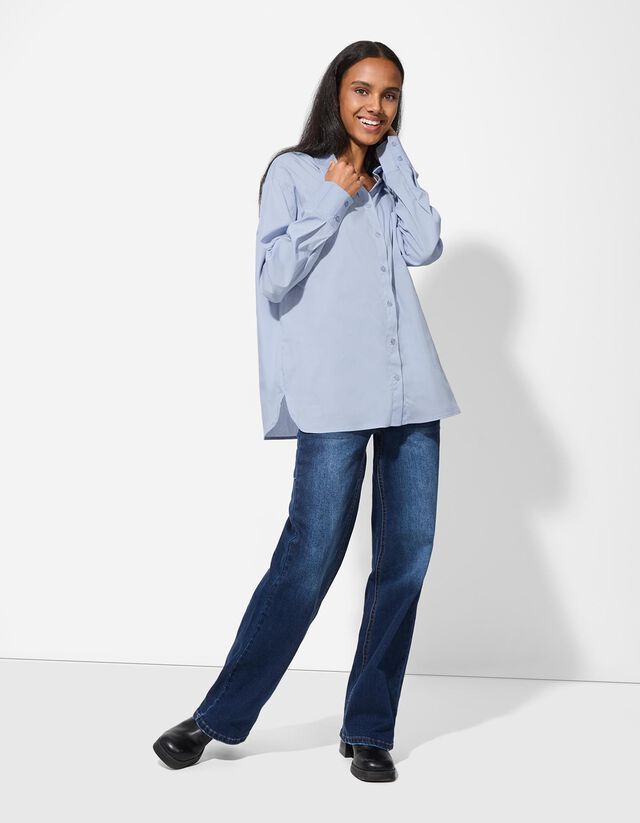 Blúz - Szőtt szövet - vilagoskek