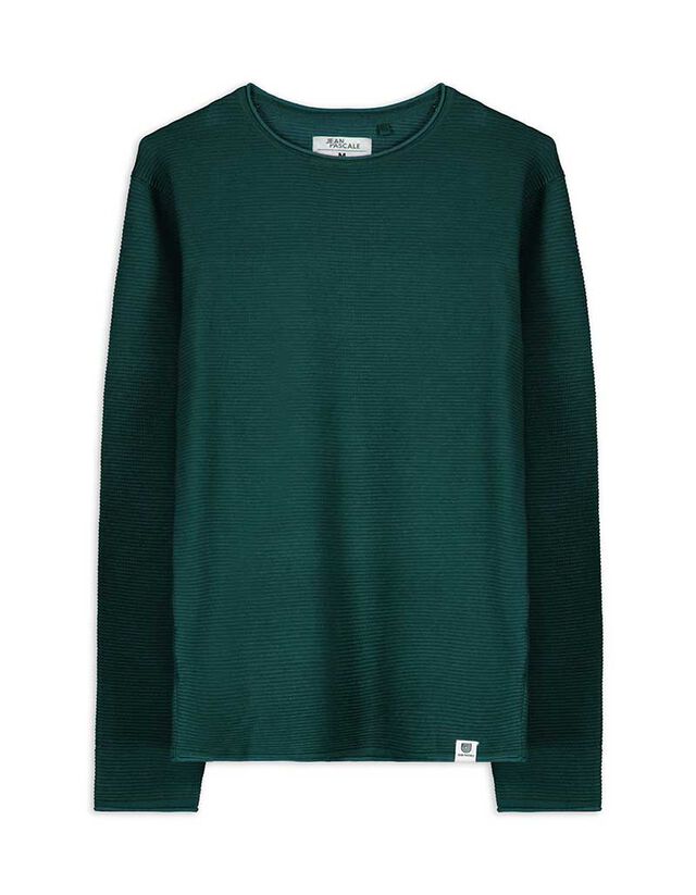 Pulóver - Kerek nyakkivágás - világos barna