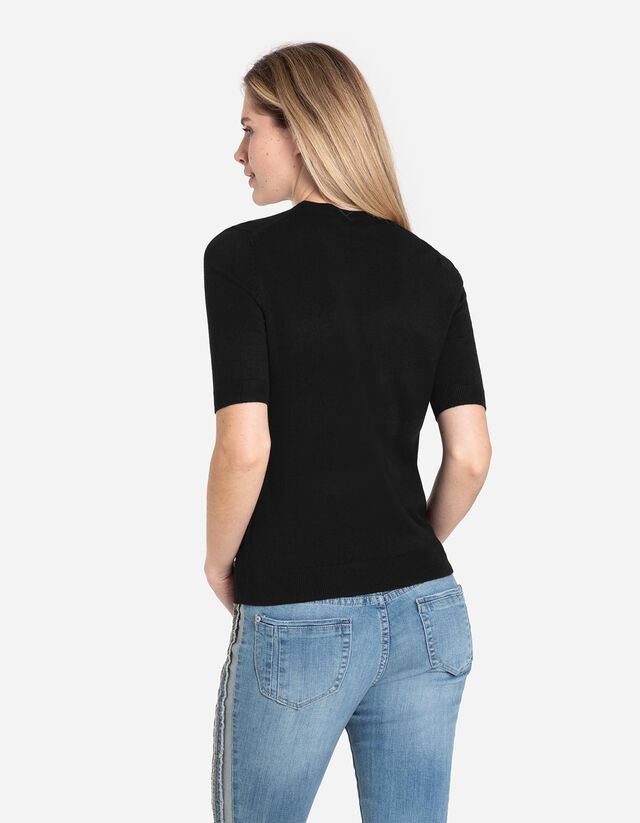 Pulóver - Rövid ujjú - sötétszürke