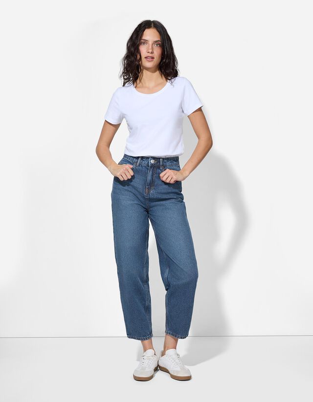 Farmernadrág - Ballon szabás - fekete