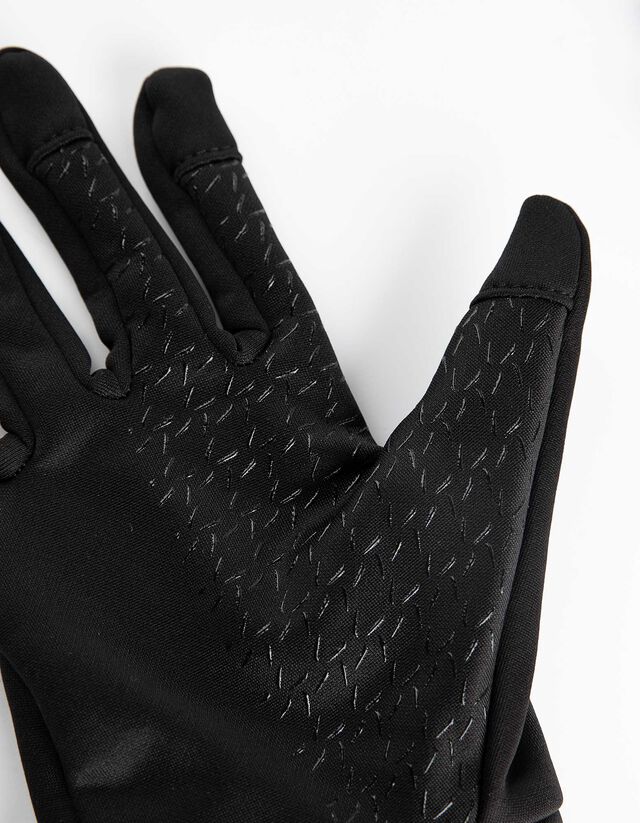 érintőképernyős kesztyűk - Fényvisszaverő - fekete