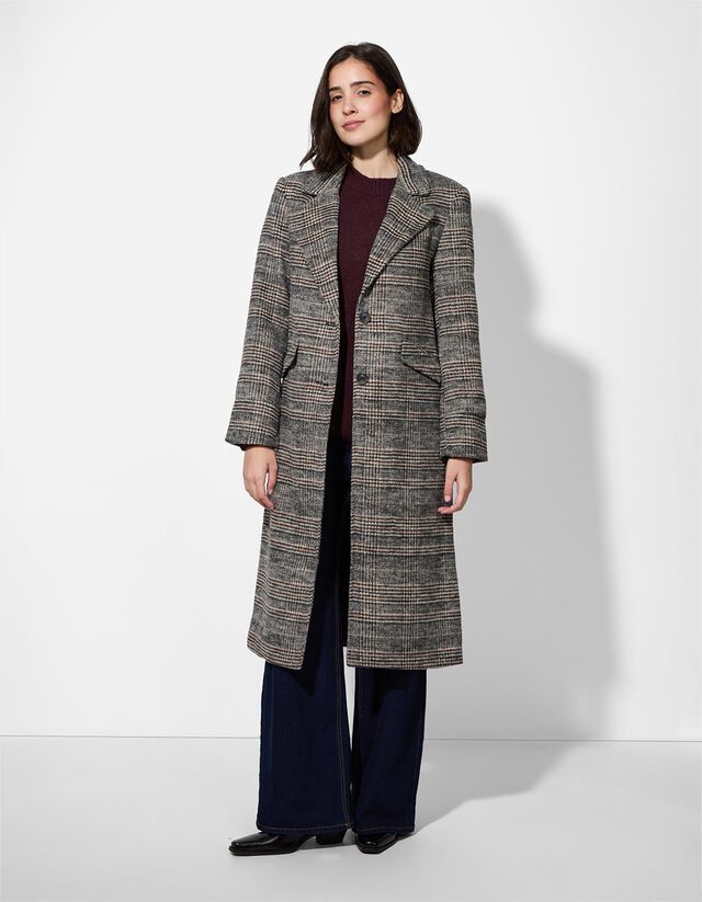 Kabát - Eszterházy-kockás - vilagos szurke