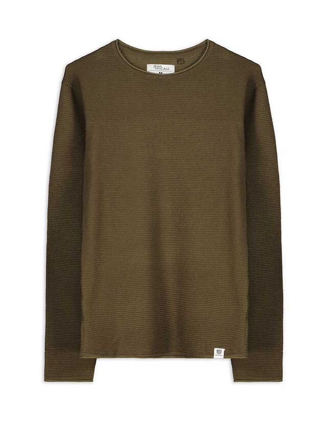 Pulóver - Kerek nyakkivágás - világos barna