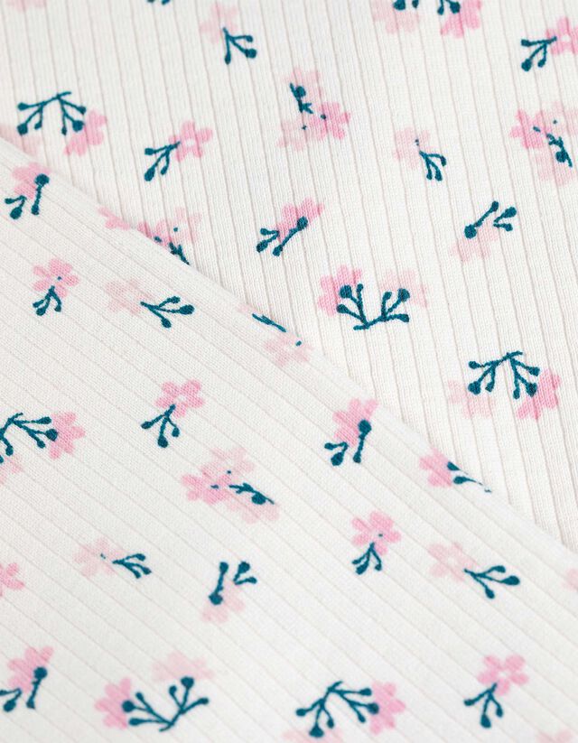 Felsőből és nadrágból álló pizsama szett - Vegyes minta - feher