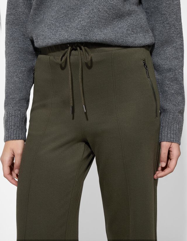 Nadrág - Fémrészletek - sötétzöld