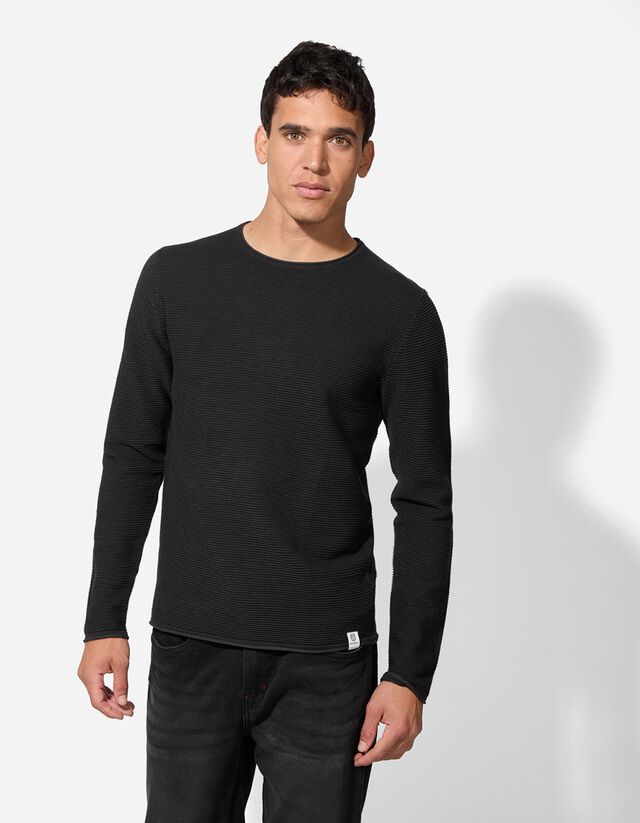 Pulóver - Kerek nyakkivágás - világos barna