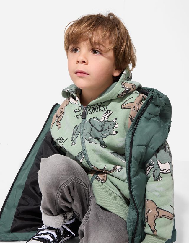 Steppelt mellény - Foltzsebek - zöld