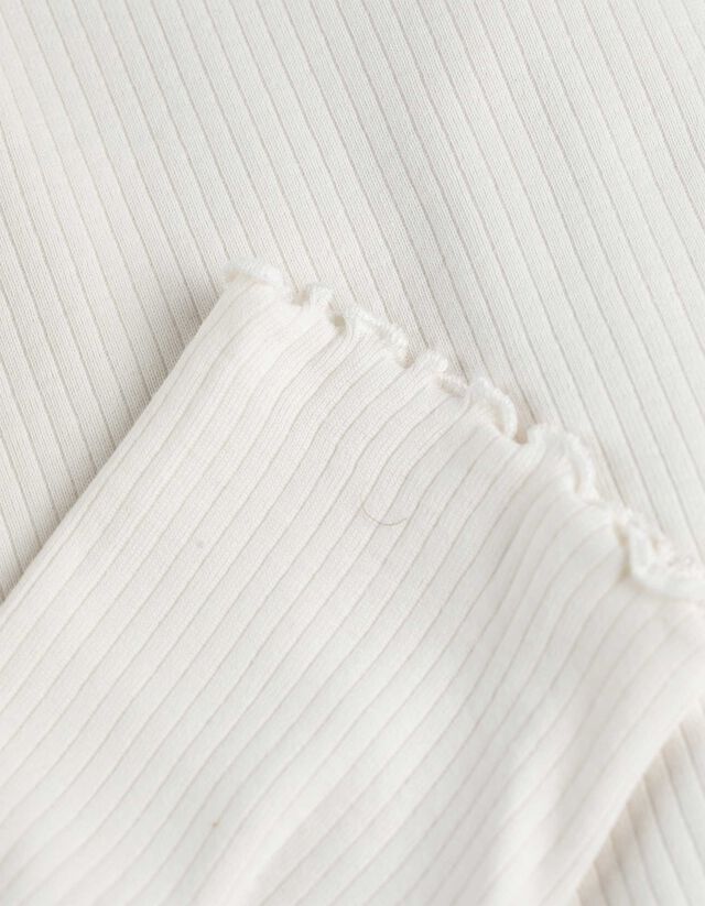 Felsőből és nadrágból álló pizsama szett - Bordázott - bronz