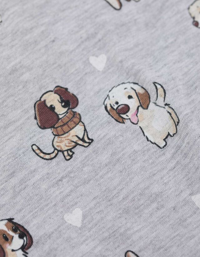 Hosszú ujjú felső - Elszórt nyomott minta - rozsaszin